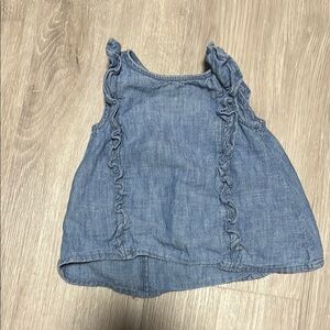 4/$30 Old Navy Blue Denim Top 6-12M